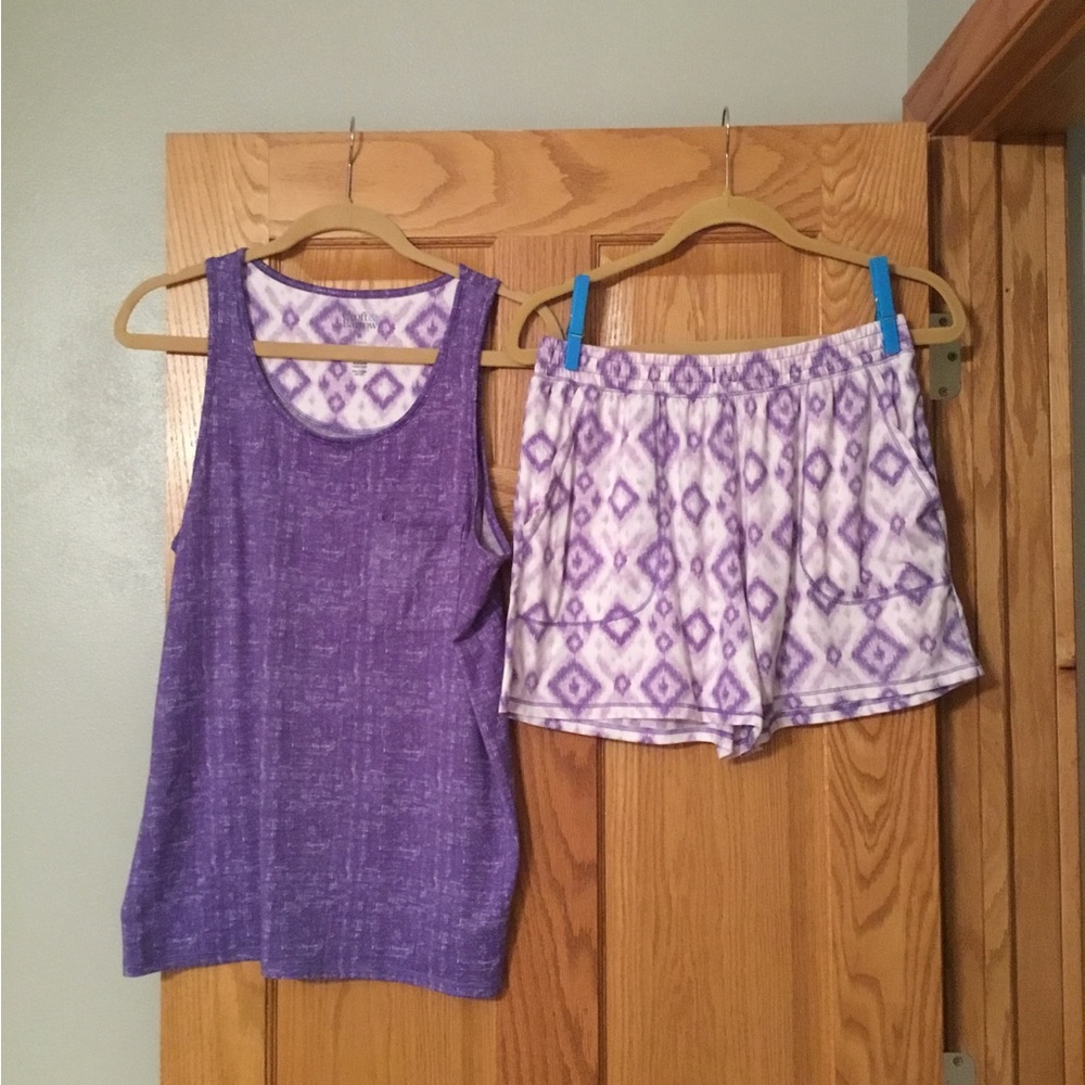 Croft & Barrow luxe pajama tank & pajama shorts sleep set